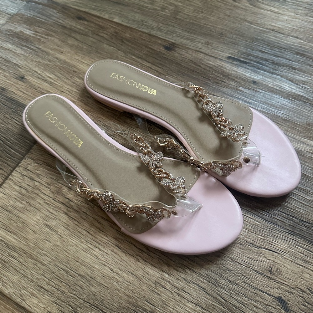 Fashion Nova bling sandals